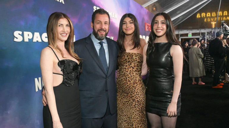 Adam Sandler's Family Shines Bright at 'Spaceman Premiere' in Los Angeles