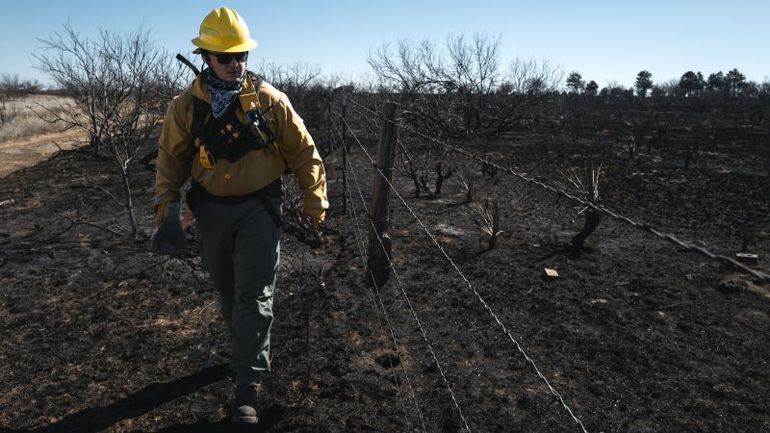Texas Wildfire Challenges Firefighters Amidst Strong Winds and Heat, Residents Face Devastation
