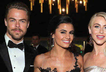 Derek Hough and Hayley Erbert Attend Julianne Hough's Fitness Studio Event