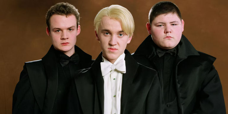 Draco with Crabbe and Goyle in Harry Potter