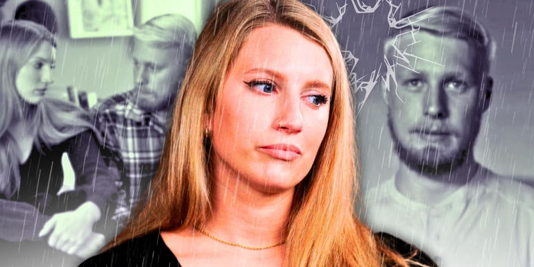 Welcome To Plathville Olivia Plath Ethan Plath montage olivia looking sad with black and white background featuring ethan plath