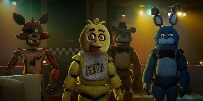 Freddy, Bonnie Chica, and Foxy from Five Night's At Freddy's