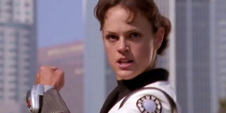Jen Scotts morphing in Power Rangers Time Force