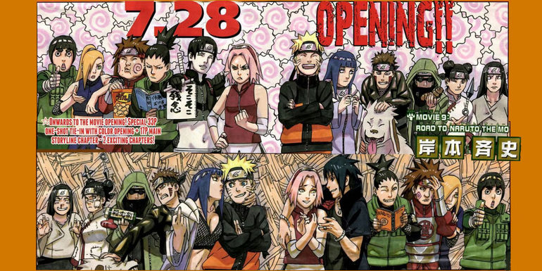 Naruto Road to Ninja promotional artwork drawn by Masashi Kishimoto