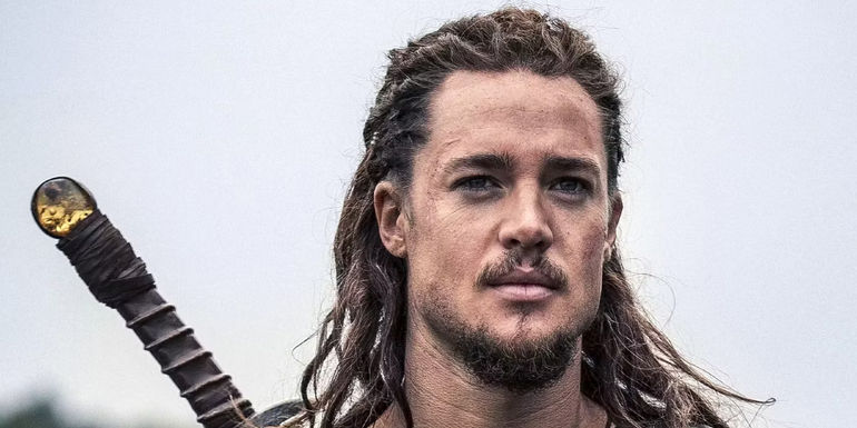 Uhtred smiling a little in The Last Kingdom