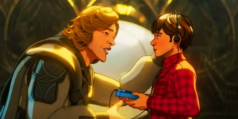 Ego speaking to young Peter Quill in What If...? season 2 episode 2