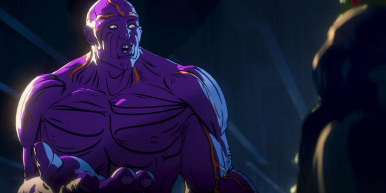 Hulk Happy Hogan talks to Darcie in What If...Happy Hogan Saved Christmas