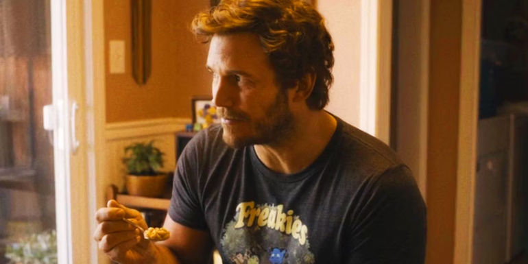 Peter Quill eating cereal at the end of Guardians of the Galaxy Vol. 3