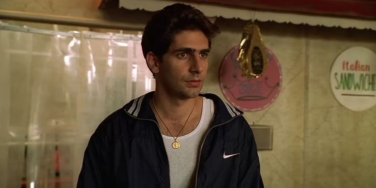 Chris stands in the pork store on The Sopranos