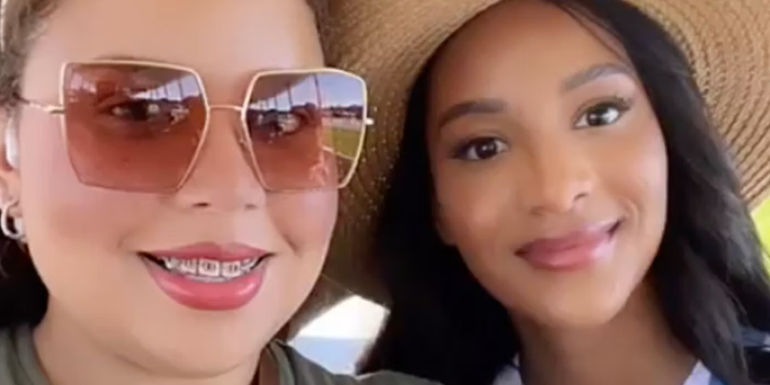 Winter and Chantel Everett The Family Chantel close up of the sister smiling