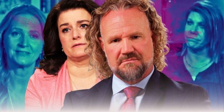 Sister Wives' Kody Brown & Robyn Brown, with Janelle and Meri behind them