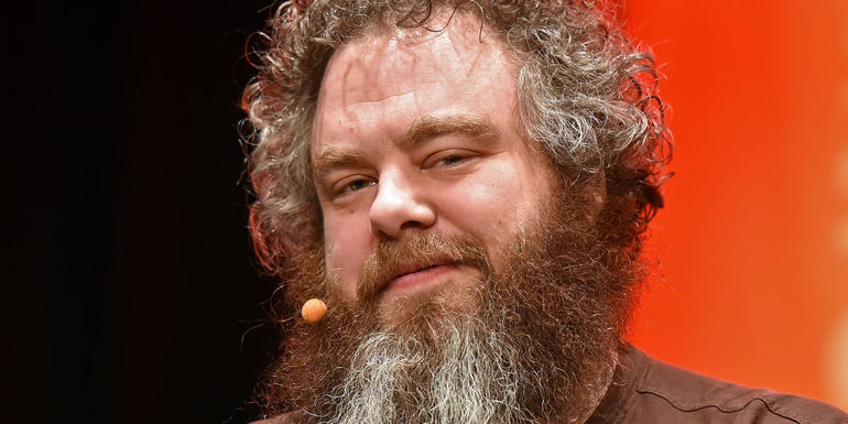 Author Patrick Rothfuss smiling