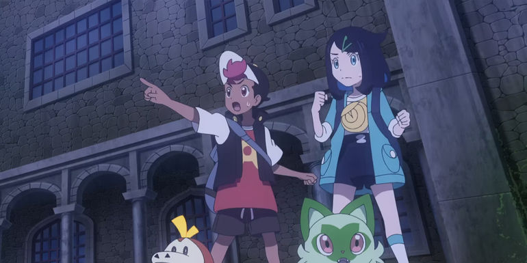 Pokemon-Horizons: Liko and Roy respond to danger.