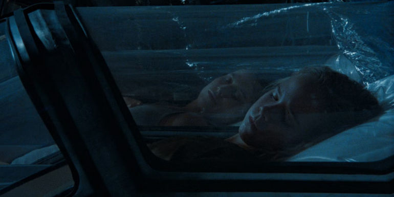 Carrie Hen's Newt sleeping in Aliens ending scene