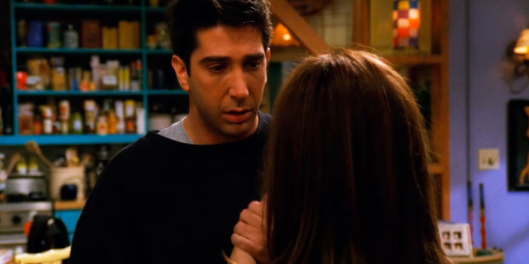 Ross Holding Rachel Hands In 