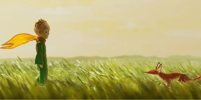 The Little Prince encountering a fox