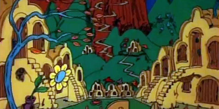 The town of Whoville in Halloween Is Grinch Night