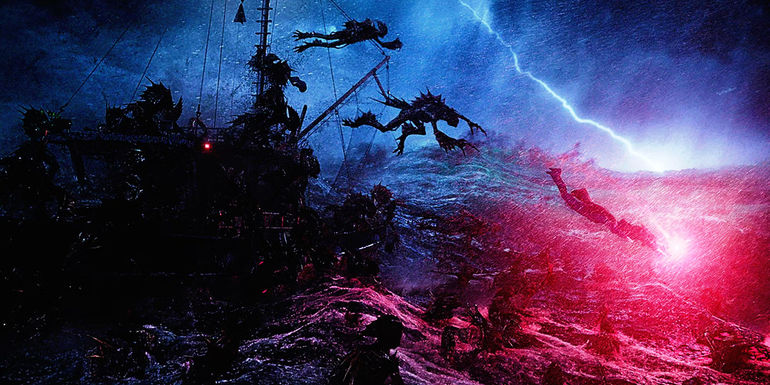 The Trench Dive Into the Ocean in Aquaman 2018