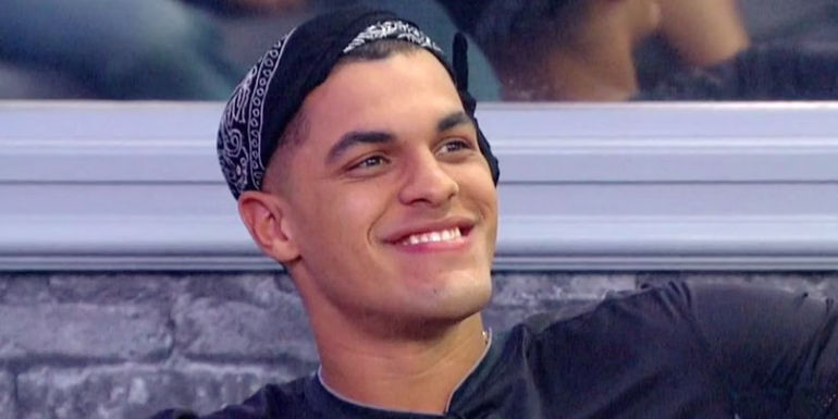 Big Brother 19's Josh Martinez looking up and smiling