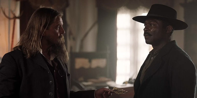 Esau Pierce and Bass Reeves in the Lawmen Bass Reeves finale