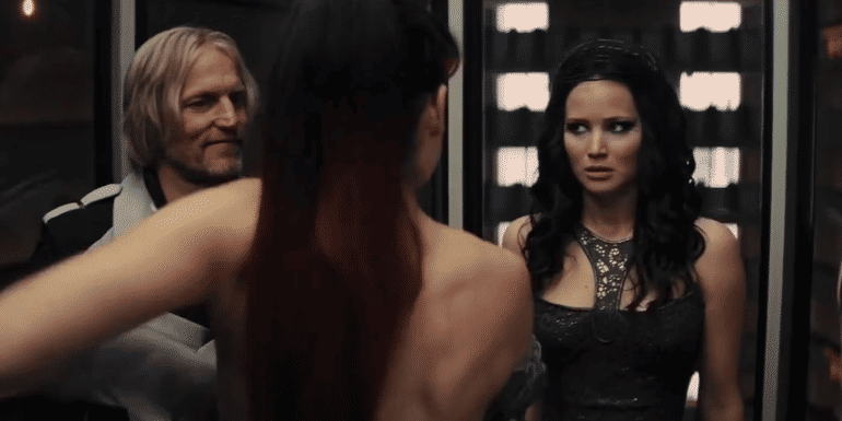 catching fire - elevator scene with johanna