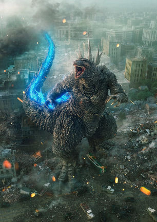 Godzilla Preparing Atomic Breath in Godzilla Minus One