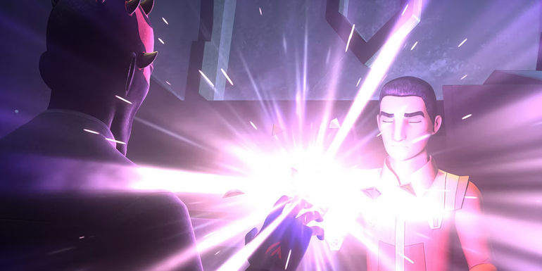 Maul and Ezra Combine Holocrons in Star Wars Rebels