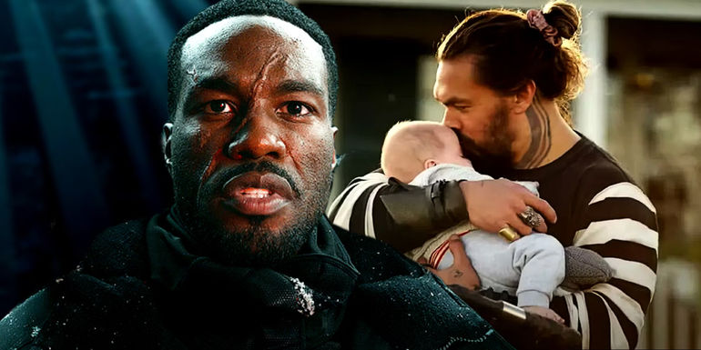 David Kane aka Black Manta with Aquaman and his Baby Son