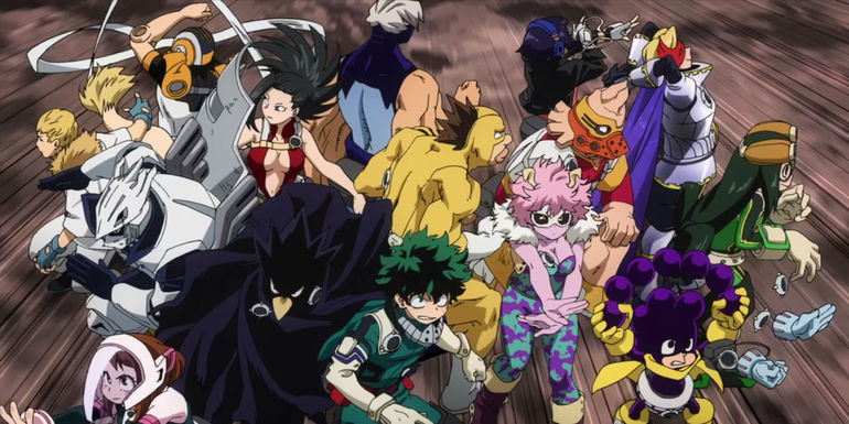 My Hero Academia: Class 1-A works together at the license exam.