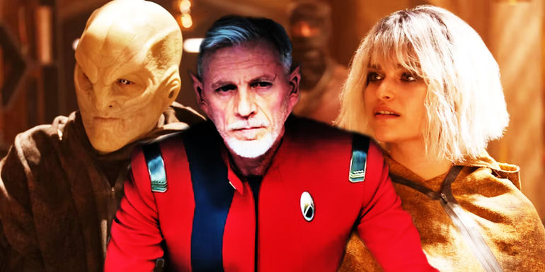 Callum Keith Rennie as Captain Rayner and Eve Harlow as Moll and Elias Toufexis as L'ak