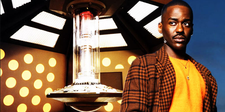 Mike Tucker's Doctor Who Season 27 TARDIS and Ncuti Gatwa as the Doctor