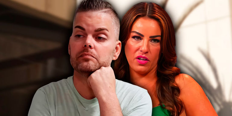 Tim Malcolm and Veronica Rodriguez from 90 Day Fiance looking serious
