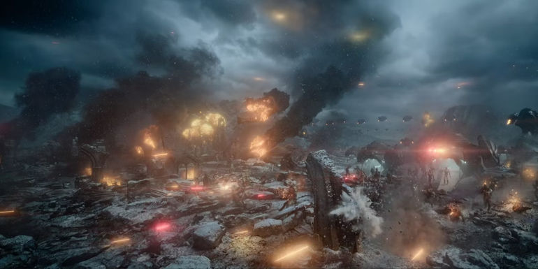 Rebel Moon Imperium Army War Battle Scene