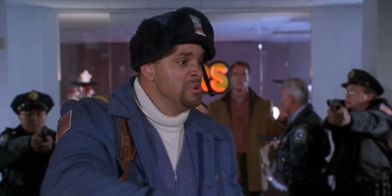 Sinbad as a postman in Jingle All The Way