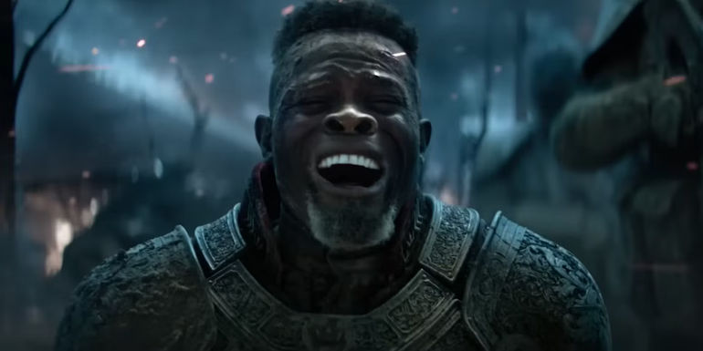 Djimon Hounsou as General Titus Crying Out in the Rebel Moon 2 Trailer