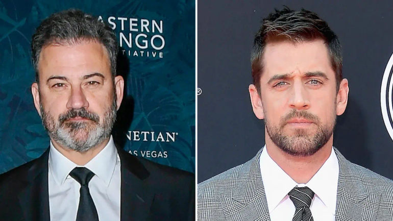 Jimmy Kimmel Takes on Aaron Rodgers' 'Hamster-Brained' Epstein Comments, No Apology Expected
