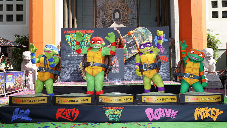 The Spectacular Footprints of Teenage Mutant Ninja Turtles at the TCL Chinese Theater