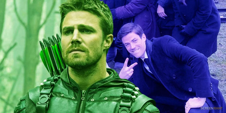 Stephen Amell's Brutal Response to Grant Gustin by Oliver Queen's Grave Meme Surpasses Expectations