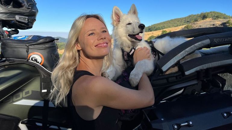 Unleashing Boundless Adventures: This Adventurous Woman Travels the Globe with Her Adorable Puppy
