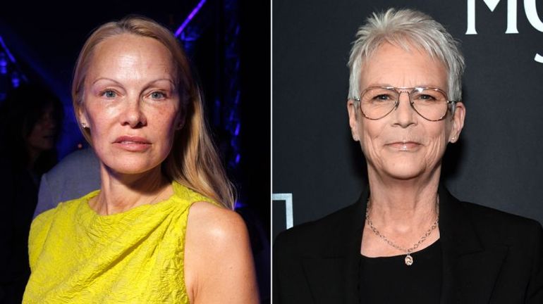 Pamela Anderson's Radiant Bare-Faced Appearance Wins Admirations from Jamie Lee Curtis