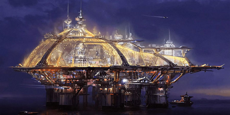 Starfield Player Crafts Spectacular Floating Metropolis