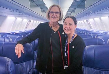 Sky High Adventures with a Dynamic Duo: Grandmother and Granddaughter Soar as Flight Attendants