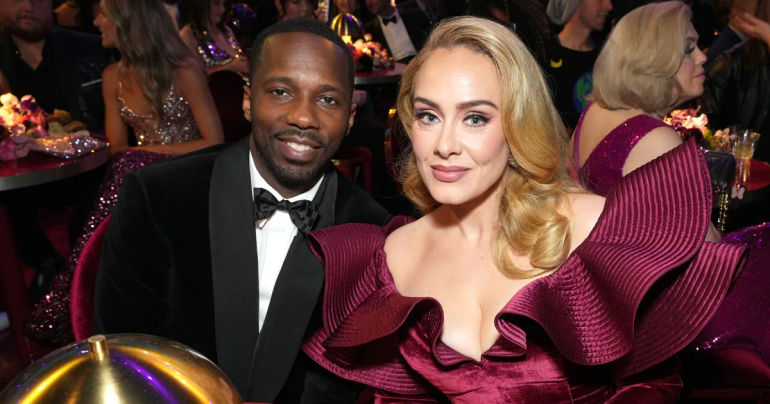 Adele's Jaw-Dropping Diamond Ring Stirs Up Marriage Buzz While Flaunting Rich Paul's Book