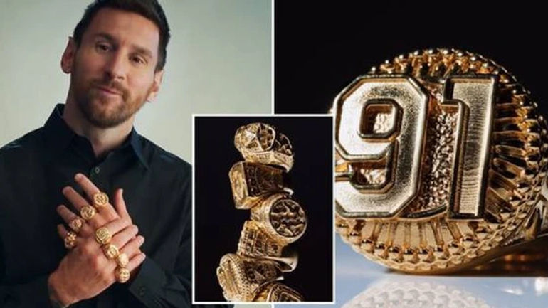 Những bí mật về 8 chiếc nhẫn vàng của ngôi sao Lionel Messi