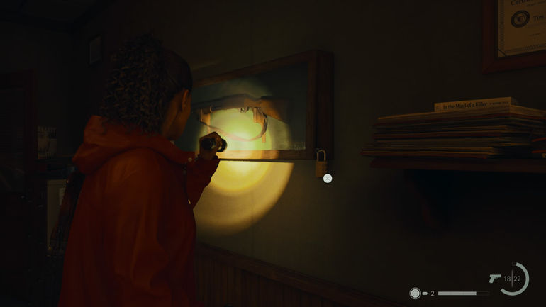 Finding the Pump-Action Shotgun Code and Location in Alan Wake 2