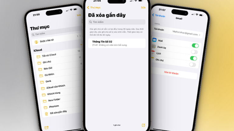 Cách khôi phục Ghi chú đã bị xóa trên iPhone