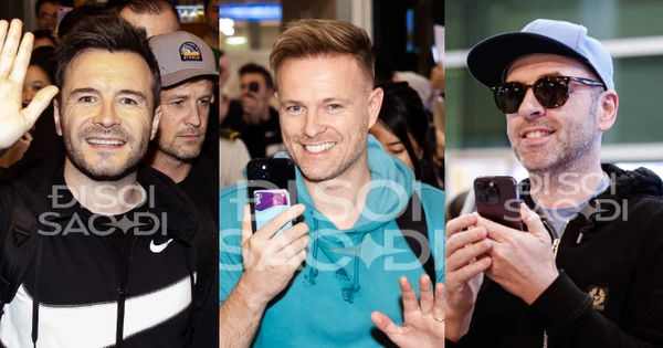 Westlife tái xuất Tân Sơn Nhất sau 12 năm: U50 vẫn quyến rũ, háo hức chào đón fan Việt