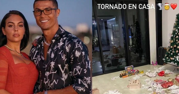 Bạn gái Ronaldo chia sẻ hình ảnh nhà đón Giáng sinh, gây tranh cãi vì một điểm bất ngờ