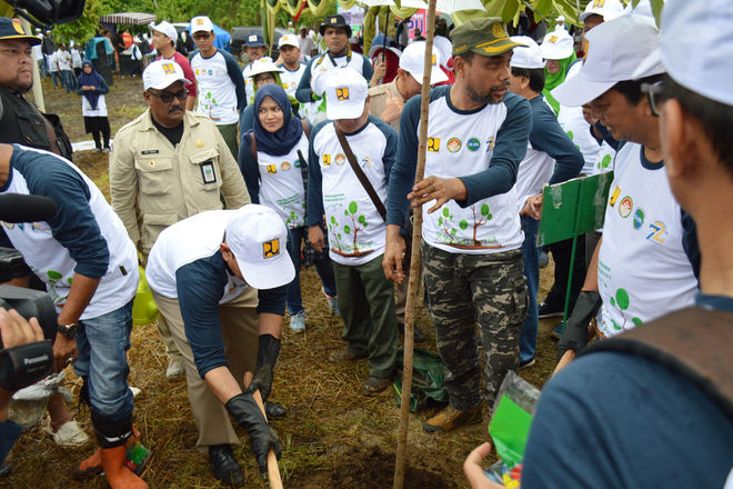 Penanaman Pohon dalam Rangka Hari Bakti PU ke 72