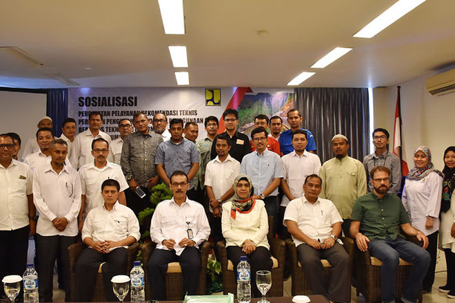 Sosialisasi Percepatan Pelayanan Rekomendasi Teknis Perizinan Pengusahaan SDA dan Penggunaan SDA Berbasis Teknologi Informasi Pada Balai Wilayah Sungai Sumatera I